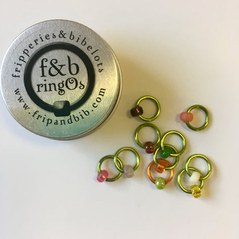 Fripperies & Bibelots ringOs Snag Free Stitch Markers (Exclusive Shephardess colourway)